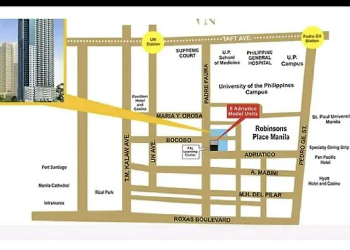 8 Adriatico Condotel Sea View Corner Unit Near St Lukes Clinic Manila
